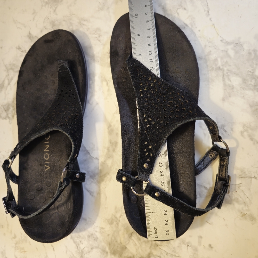 Vionic Black Women's Sandals No Size Tag *see Measurement